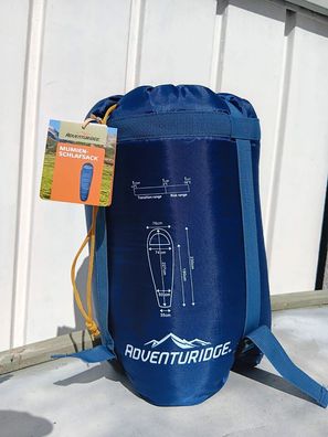 NEU 2,30m Mumien Schlafsack 1,6kg leicht für Outdoor Camping Zelten Urlaub Reise
