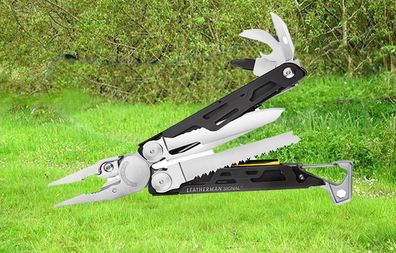 NEU Leatherman Multitool Signal silber für Camping Outdoor Survival Bushcrafting