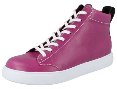 FINN Comfort FINNCO Pisco Damen Halbschuhe Schnürschuhe knöchelhoch pink candy Glattl