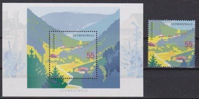 BRD 2006 postfrisch MiNr. 2554 + Block 68 Schwarzwald