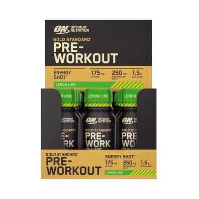 Optimum Nutrition Gold Standard Pre-Workout Shot (12x60ml) Lemon Lime