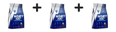 3 x Trec Nutrition Whey 100 (900g) Chocolate