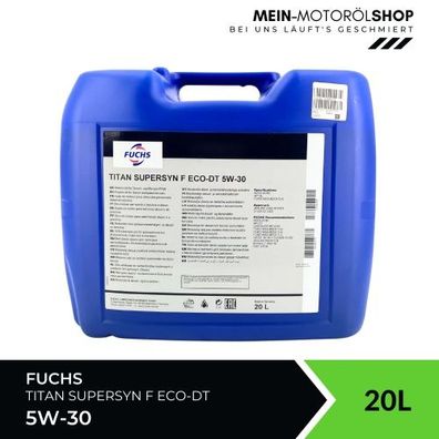 Fuchs Titan Supersyn F ECO-DT 5W-30 20 Liter