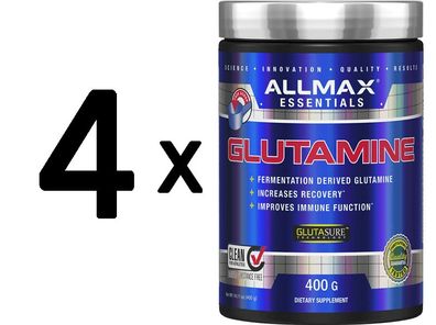 4 x AllMax Nutrition Glutamine - 400g