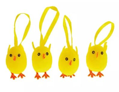 4St Chick 4Cm Yellow/Header Annas Kollektion Annas collection