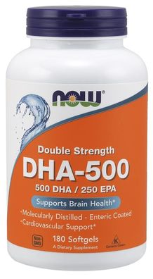 DHA-500, Double Strength 500 DHA / 250 EPA - 180 softgels