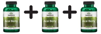 3 x Swanson Acai Berry, 500g - 120 caps