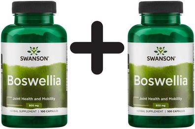 2 x Swanson Boswellia, 400mg - 100 caps