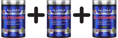 3 x AllMax Nutrition Glutamine - 400g