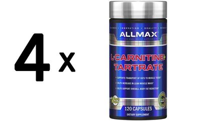 4 x L-Carnitine + Tartrate - 120 caps