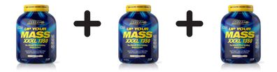3 x MHP Up Your Mass XXXL 1350, French Vanilla Creme - 2728g