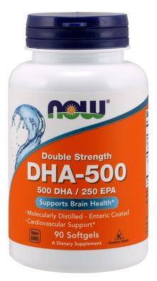 DHA-500, Double Strength 500 DHA / 250 EPA - 90 softgels