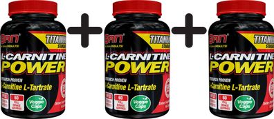 3 x L-Carnitine Power, Caps - 60 caps