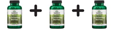 3 x Swanson Full Spectrum Schizandra Berries, 525mg - 90 caps