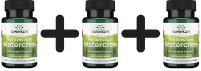 3 x Full Spectrum Watercress, 400mg - 60 caps