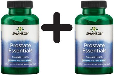 2 x Swanson Prostate Essentials - 90 vcaps