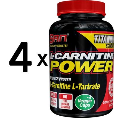 4 x L-Carnitine Power, Caps - 60 caps