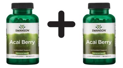 2 x Swanson Acai Berry, 500g - 120 caps