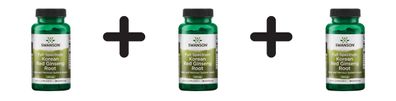 3 x Swanson Full Spectrum Korean Red Ginseng Root, 400mg - 90 caps
