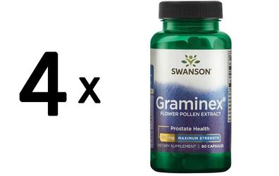 4 x Swanson Graminex, 500mg - 60 caps