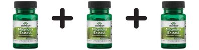 3 x Swanson Magnolia Extract, 200mg - 30 vcaps