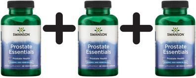 3 x Swanson Prostate Essentials - 90 vcaps