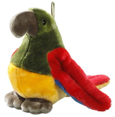 Carl Dick Papagei gelb-rot ca. 24cm 2998 Kuscheltier, Plüschtier, Stofftier