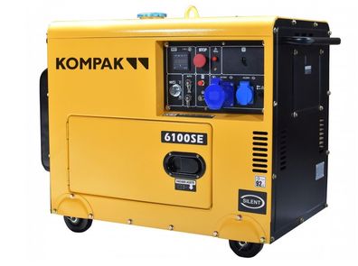 KOMPAK Stromaggregat Stromerzeuger Leise Silent Diesel 5500W DK6100SE