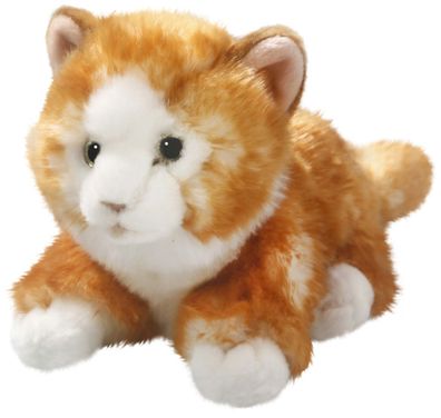 Carl Dick Katze liegend braun, ca. 23cm 3241002 Kuscheltier, Plüschtier, Stofftier