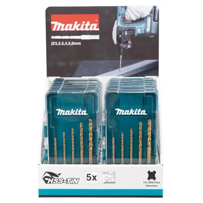 Makita SDS-PLUS Metallbohrer Set 12 Stk. • im Karton-Aufsteller