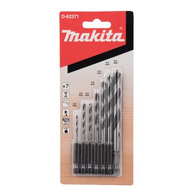 Makita 7-tlg. Holzbohrerset, 1/4" Holz • 7 teilig • 1/4"
