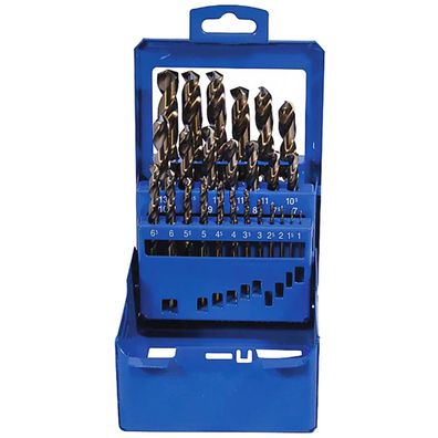 Makita 25-tlg. HSS-G Bohrerset, 1–13 mm HSS-G • Metall • 25 teilig