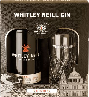 Whitley Neill Original Gin mit Glas NV 0.7 L Flasche (Gr. 0.7 L Flasche)