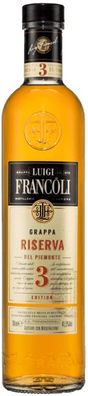 Luigi Francoli Grappa Riserva 3 Edition NV 0.7 L Flasche (Gr. 0.7 L Flasche)