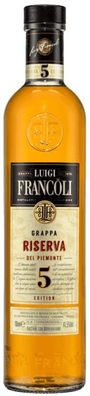 Luigi Francoli Grappa Riserva 5 Edition NV 0.7 L Flasche (Gr. 0.7 L Flasche)