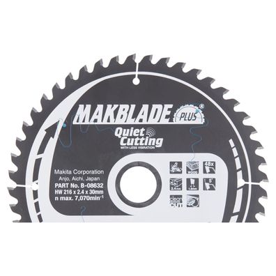 Makita Kreissägeblatt, Makblade PLUS 216 x 30 mm • 48 Zähne