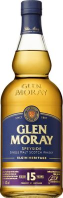 Glen Moray Speyside Single Malt 15 Years 40% NV 0.7 L Flasche (Gr. 0.7 L Flasche)