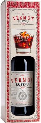 Emilio Lustau Vermouth Red Onpack in Geschenkverpackung mit Glas NV 0.75 L Flasche