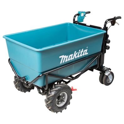 Makita Akku-Schubkarre LXT 18 V x 2 • 300 kg (<3°) • 0 - 1,5 / 3,5 / 5,0 km/h