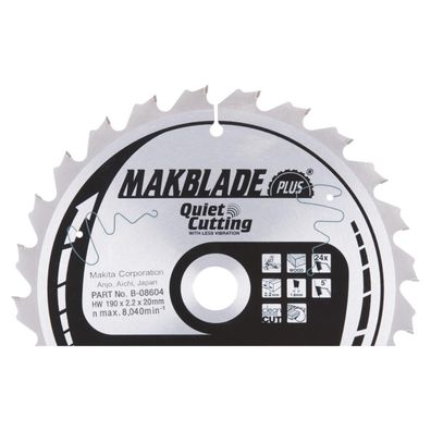 Makita Kreissägeblatt, Makblade PLUS 190 x 20 mm • 24 Zähne