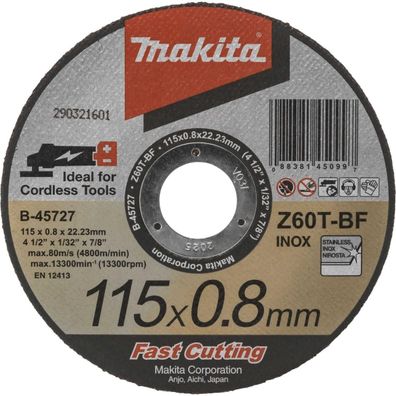 Makita B-45727 Trennscheibe 115x0,8mm INOX