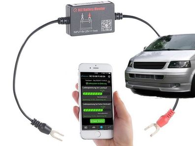 Bluetooth 12V Batterietester KFZ Batterie Wächter für PKW Motorrad Wohnmobil Bus