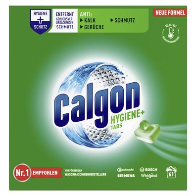 Calgon Waschmaschinenreiniger Hygiene+ 3248420 Tabs 61St
