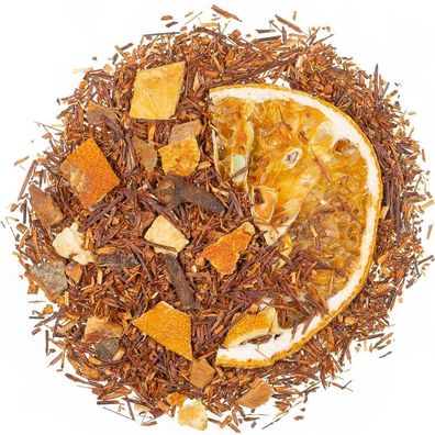 100g Rotbuschtee Mandarinen Feuer Kräutertee, natürliches Aroma Rooibos Tee