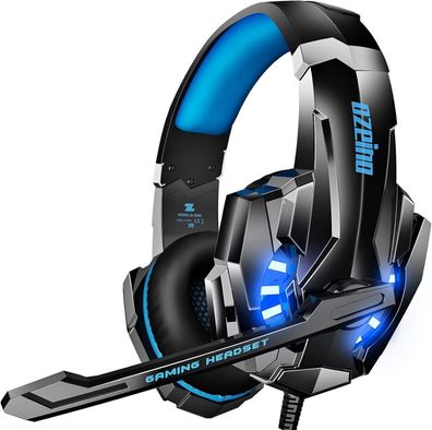 Ozeino Gaming Headset fér PS4 PS5 3D Surround Sound Noise Cancelling Kopfhörer