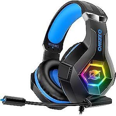 Ozeino Gaming Headset fér PS4 PS5 PC, S4 Kopfhörer mit Mikrofon 3D Surround