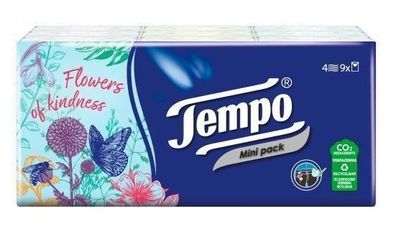 Tempo Mini Taschentécher, 9er Pack