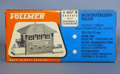 Vollmer H0 V 607 B Blockstellen-Haus Blockstelle Stellwerk 50er/60er Jahre NEU OVP