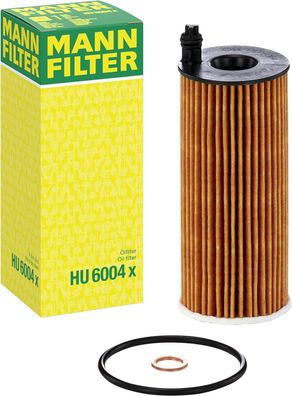 MANN-FILTER HU 6004 X ßlfilter Satz mit Dichtung Dichtungssatz PKW Kfz Auto