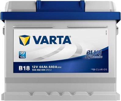 Varta B18 Pkw Kfz Autobatterie 58344 Blue Dynamic 12V 44Ah 440A 207x175x175 mm